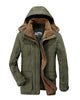 Men's Fleece-Lined Hooded Winter Parka