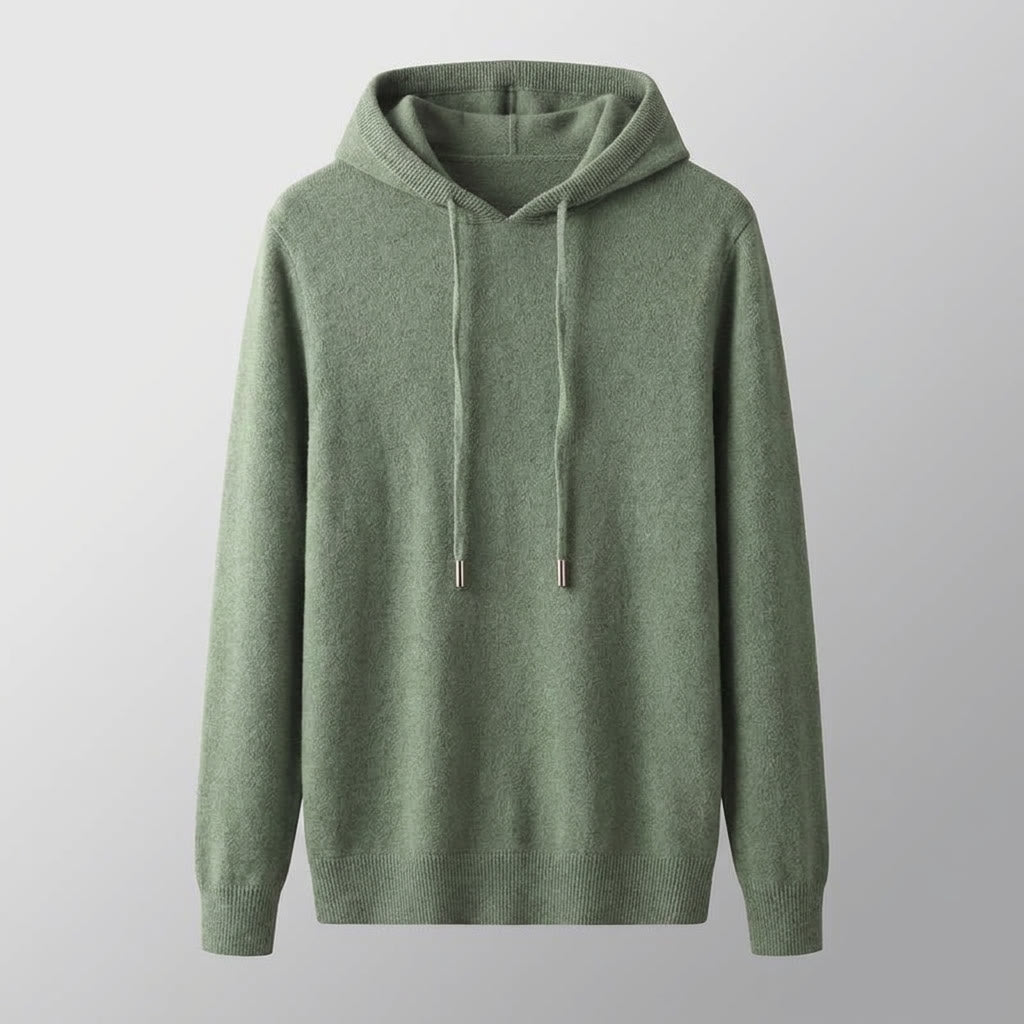 Unisex textured hoodie with drawstring hood and long sleeves