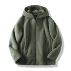 Men's fleece zip hoodie with zipped pockets