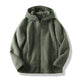 Men's fleece zip hoodie with zipped pockets