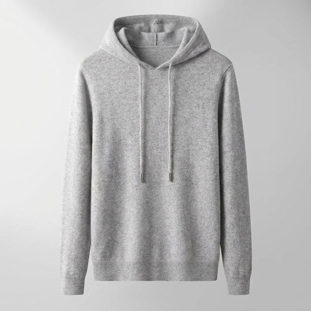 Unisex textured hoodie with drawstring hood and long sleeves