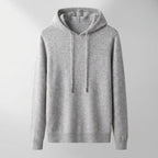 Unisex textured hoodie with drawstring hood and long sleeves