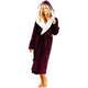 Women's Hooded Fleece Dressing Gown