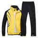 Men's two-piece colour-block tracksuit with zip jacket and trousers