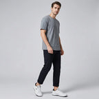 Men's colourblock trainers with contrast stripe and layered sole
