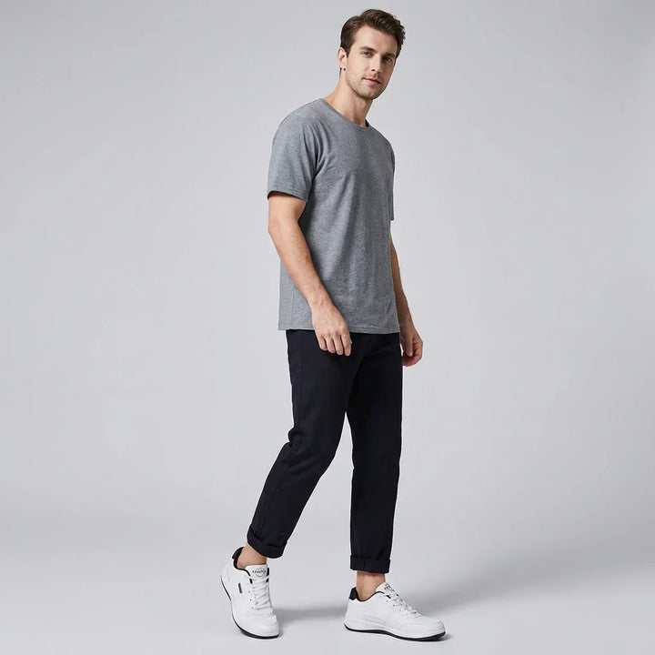 Men's colourblock trainers with contrast stripe and layered sole