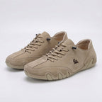 Women's casual lace-up sneakers with rounded toes