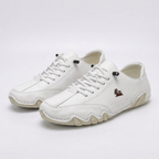 Women's casual lace-up sneakers with rounded toes