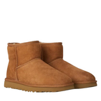 Women's mini ankle boots with round toes and textured soles