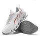 Men's lace-up running trainers with sculpted soles