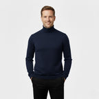 Men's slim-fit turtleneck sweater three-piece set