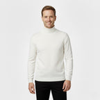 Men's slim-fit turtleneck sweater three-piece set