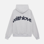 Unisex oversized graphic hoodie with drawstring hood and back print