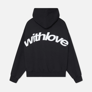 Black with White Lettering