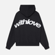 Unisex oversized graphic hoodie with drawstring hood and back print