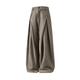 Men's High Waist Pleated Wide Leg Trousers