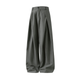 Men's High Waist Pleated Wide Leg Trousers