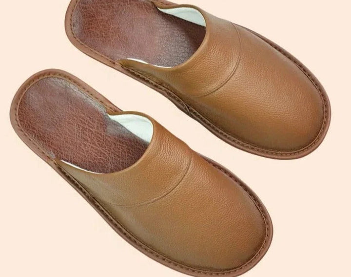Men's Warm Lined Mule Slippers