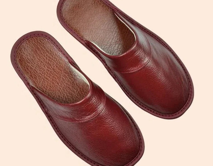 Men's Warm Lined Mule Slippers