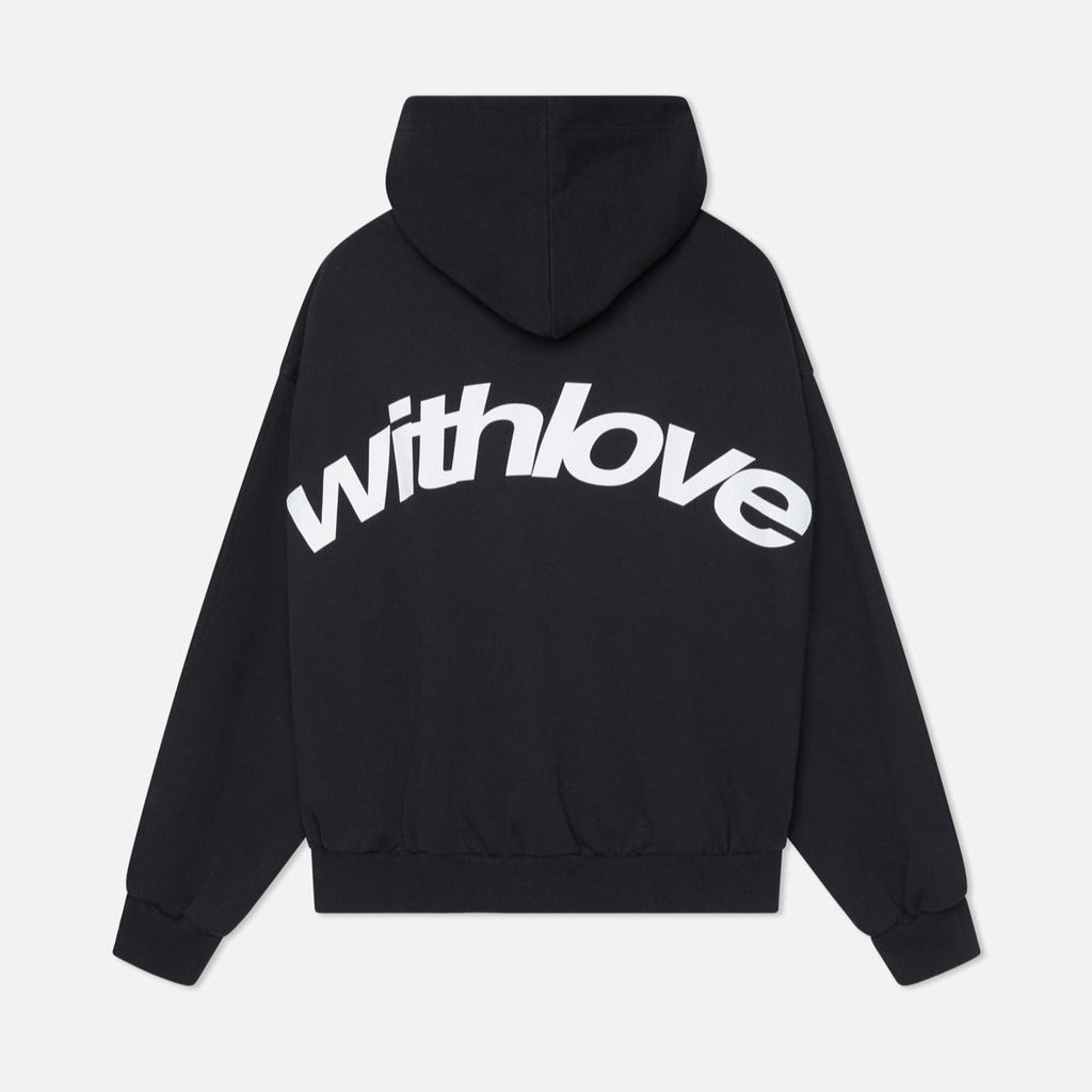 Women's oversized hoodie with hood and Withlove back print