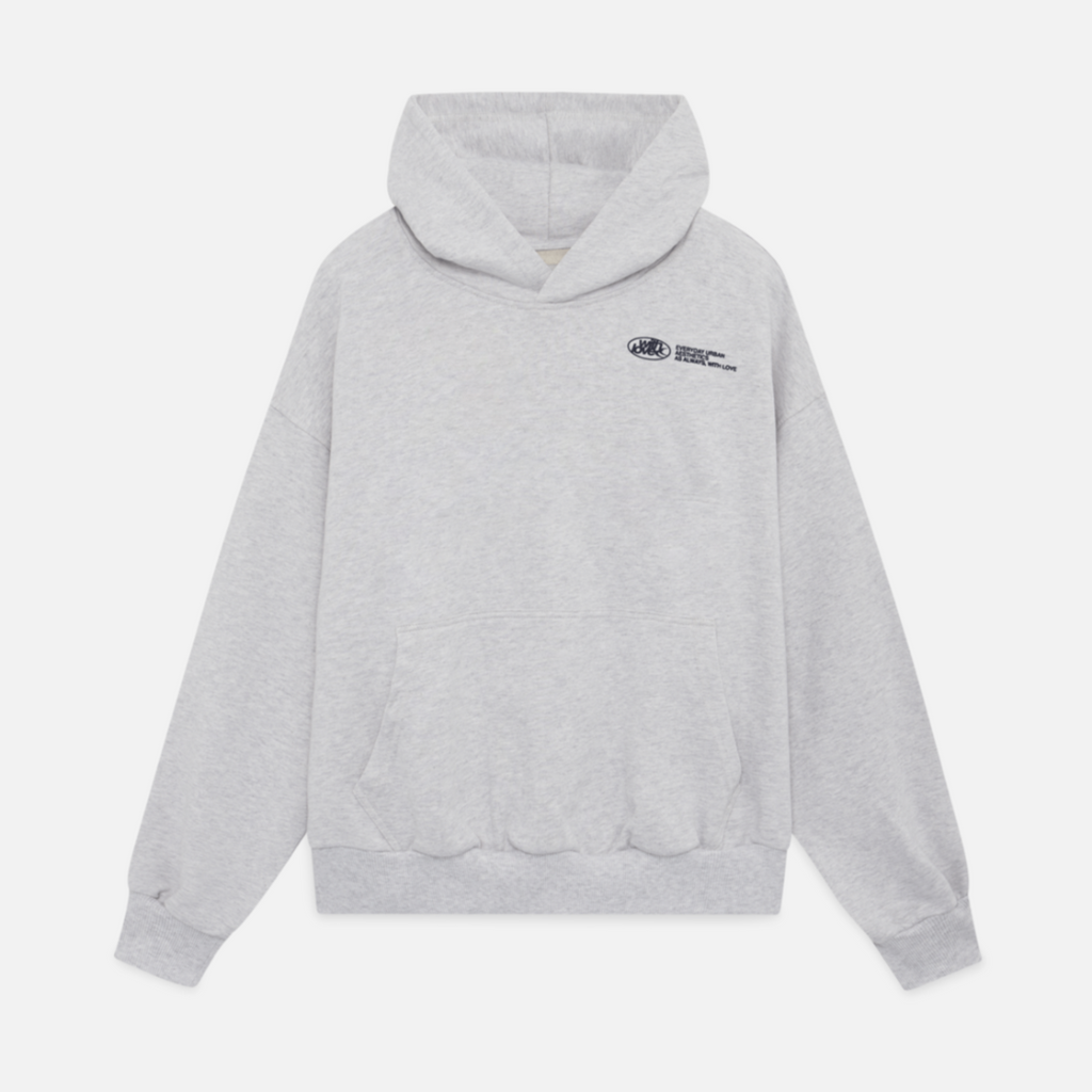 Cropped hooded sweatshirt with large Withlove back lettering