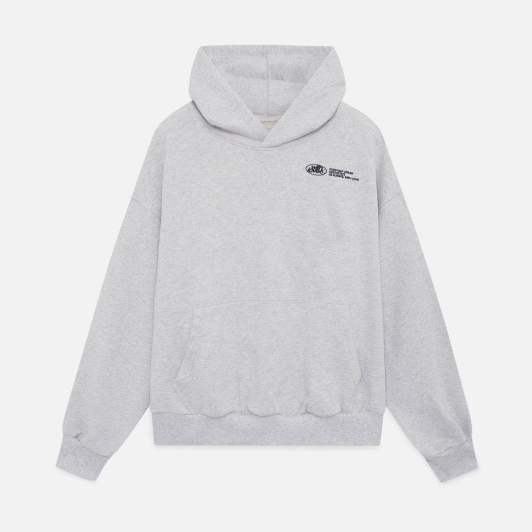 Cropped hooded sweatshirt with large Withlove back lettering