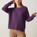 Women's Fair Isle crew neck sweater with long sleeves