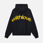 Women's oversized hoodie with hood and Withlove back print