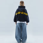 Women's oversized hoodie with hood and Withlove back print