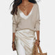 Women's Satin Slip Maxi Dress and Knit Jumper Set