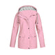 Women's long-sleeved hooded rain jacket