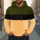 Men's Colour Block Waffle Hoodie