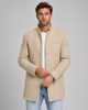 Men's Stand Collar Wool-Blend Look Coat