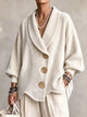 Women's Velvet Shawl-Collar Cardigan Jacket