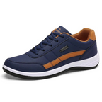 Men's colourblock trainers with contrast stripe and layered sole