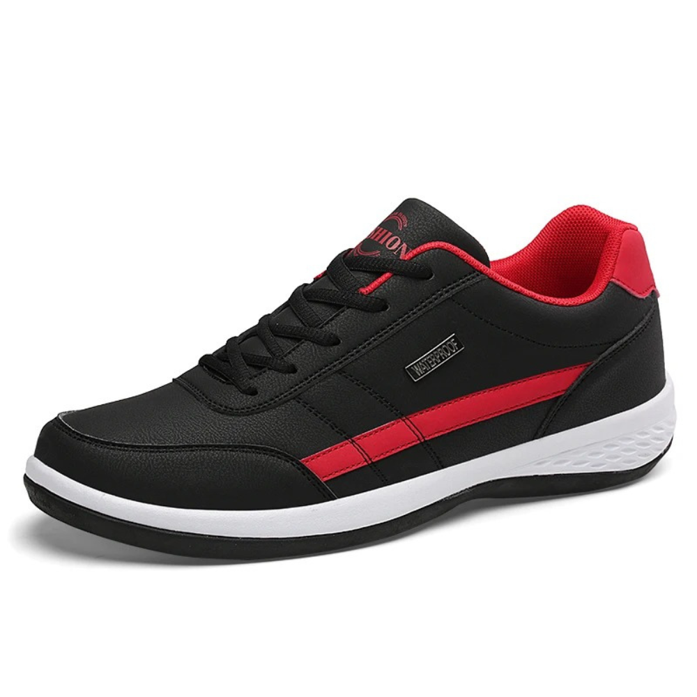 Men's colourblock trainers with contrast stripe and layered sole