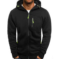 Men's hooded full zip hoodie with zipped chest and side pockets