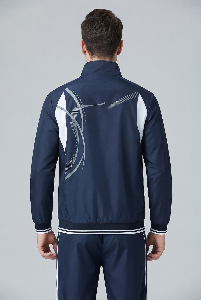Men's Two-Piece Track Jacket and Trousers Set