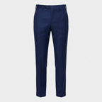 Men's three-piece suit with notch lapel jacket, buttoned waistcoat and matching trousers