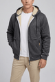 Men's Sherpa Lined Zip-Up Hoodie