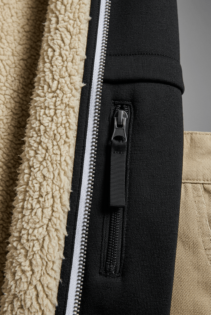 Men's Sherpa Lined Zip-Up Hoodie