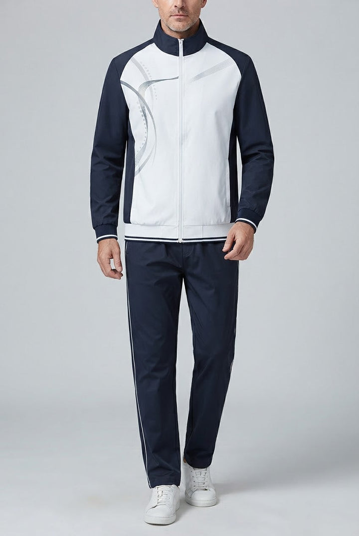 Men's Two-Piece Track Jacket and Trousers Set