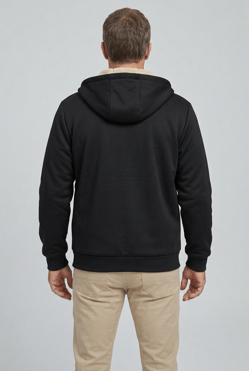 Men's Sherpa Lined Zip-Up Hoodie