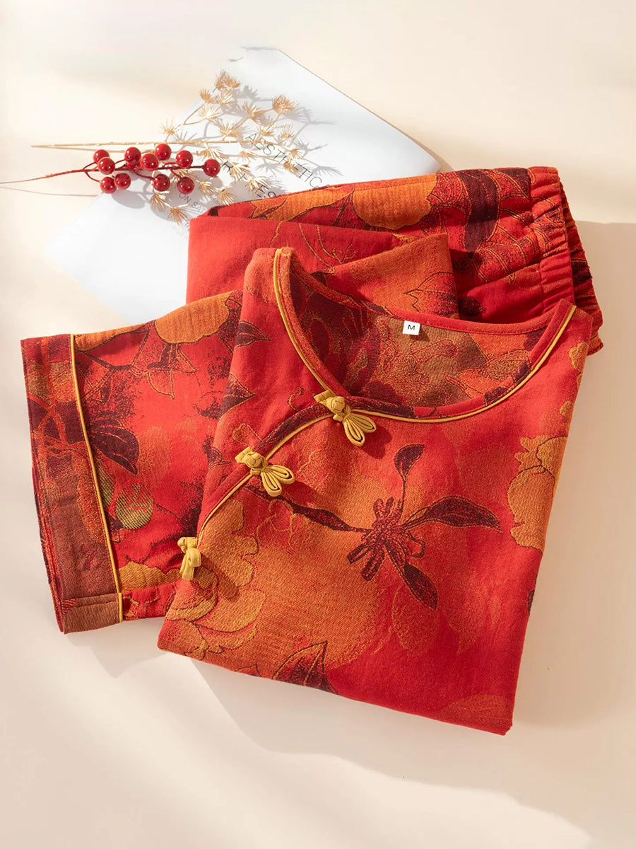 Women's Floral Print Pyjama Set