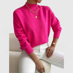 Women's sage green roll neck jumper