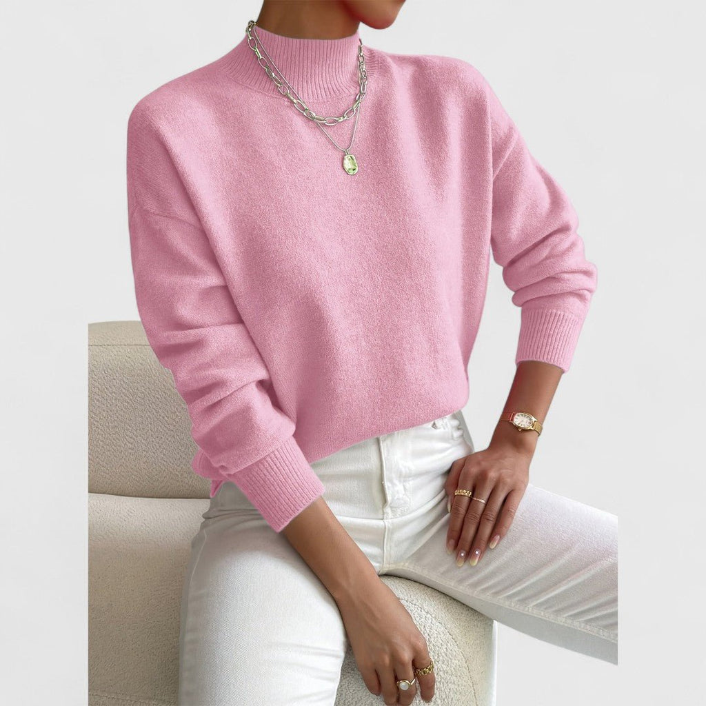 Women's sage green roll neck jumper