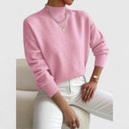Women's sage green roll neck jumper