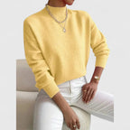 Women's sage green roll neck jumper