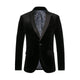 Men's Tailored Velvet Tuxedo Jacket with Satin Lapels