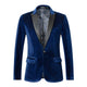 Men's Tailored Velvet Tuxedo Jacket with Satin Lapels